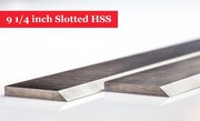 9 1/4 inch Slotted HSS Planer Blades for Multico Planer - 1 Pair