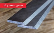 Planer Knives 16.5mm x 3mm-400mm long x 16.5mm high x 3mm thick Online